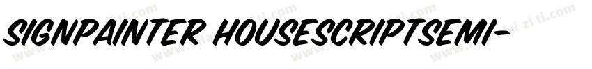 signPainter HouseScriptSemi字体转换